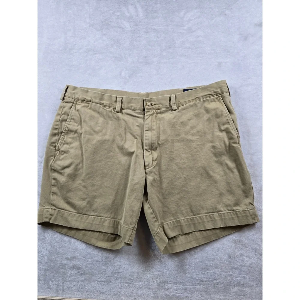 Polo Ralph Lauren Chino Shorts Mens 38 Tan Cotton Classic Fit 6